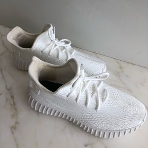 Shein White Workout Running Sneakers / NWOT